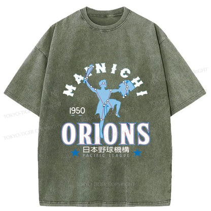 Tokyo-Tiger Baseball Mainichi Orions Washed T-Shirt