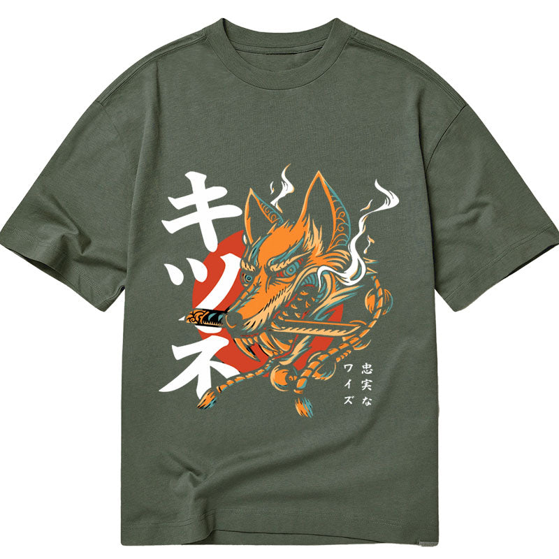 Tokyo-Tiger Japanese Kitsune Art Classic T-Shirt