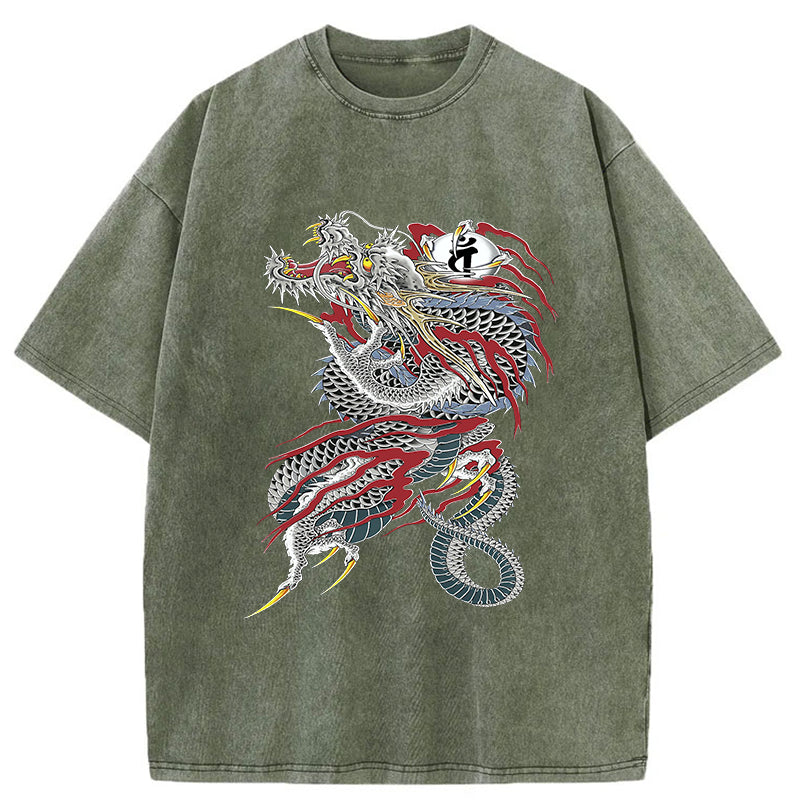 Tokyo-Tiger Dragon of Dojima Washed T-Shirt