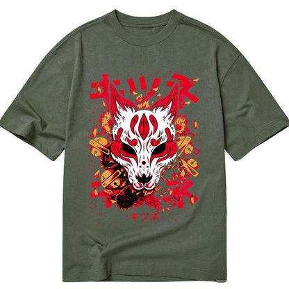 Tokyo-Tiger Japanese Kitsune Mask Classic T-Shirt