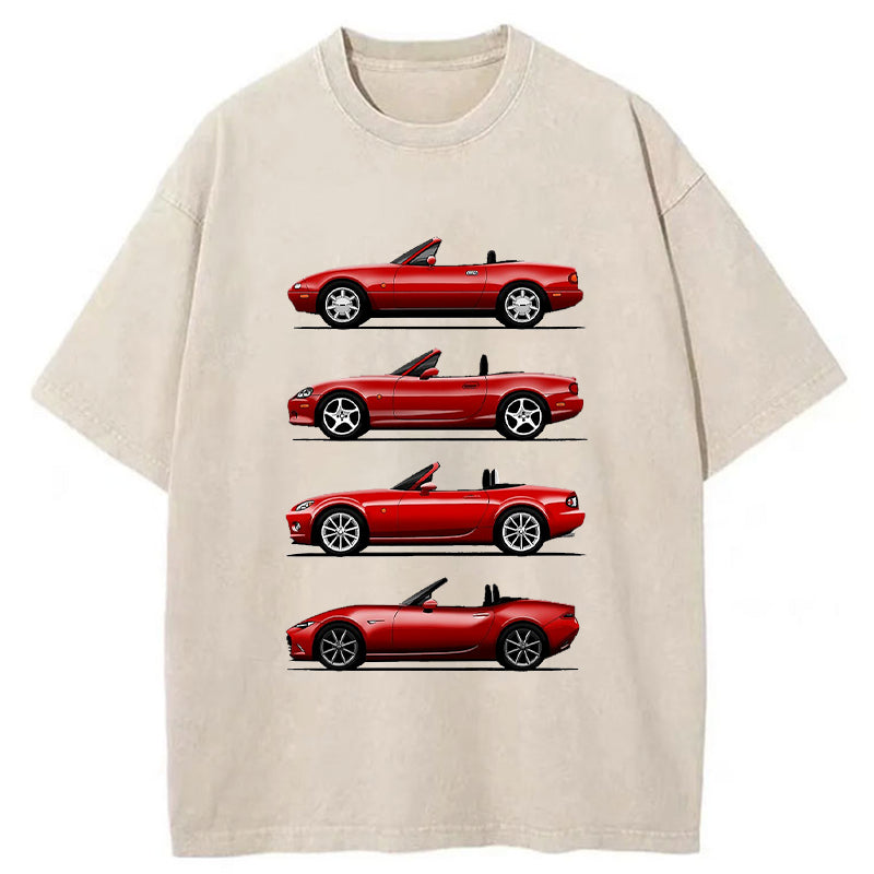 Tokyo-Tiger Mazda MX-5 Evolution Washed T-Shirt