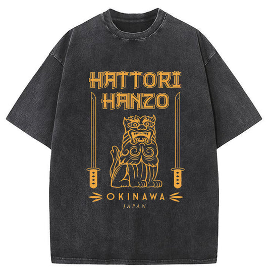 Tokyo-Tiger Japan Hattori Hanzo Washed T-Shirt