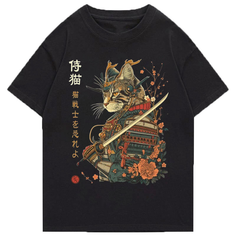 Tokyo-Tiger Samurai Cat Japanese Art Classic T-Shirt