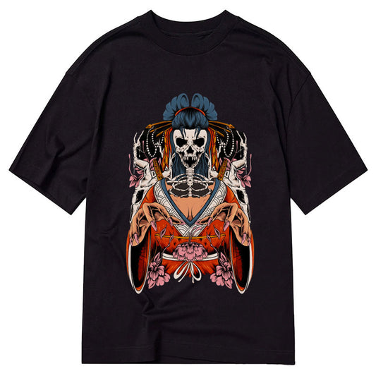 Tokyo-Tiger Japanese Art Skull Geisha Classic T-Shirt