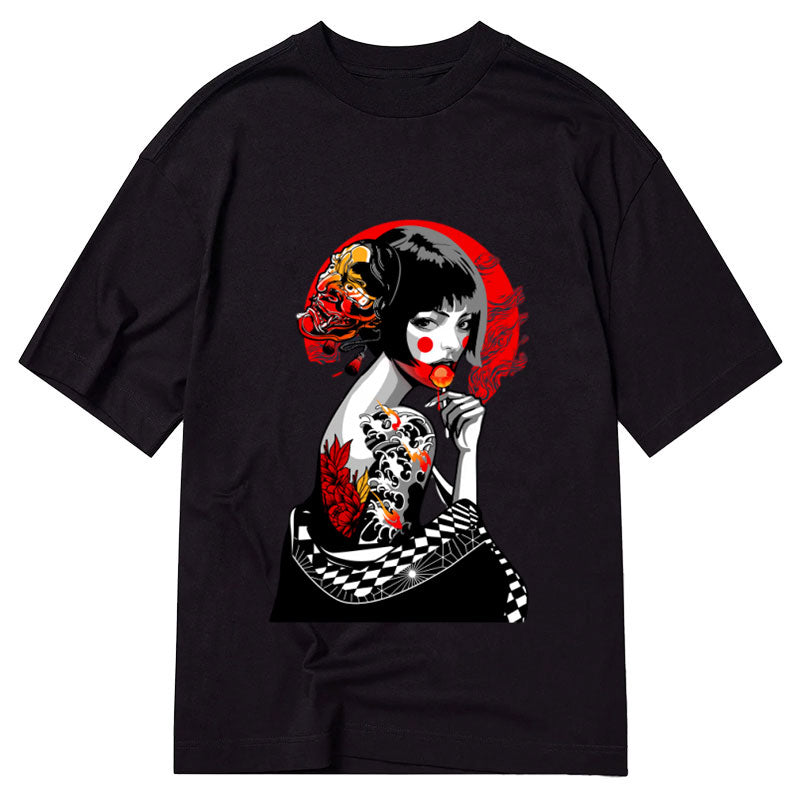 Tokyo-Tiger Japanese Geisha Pop Classic T-Shirt