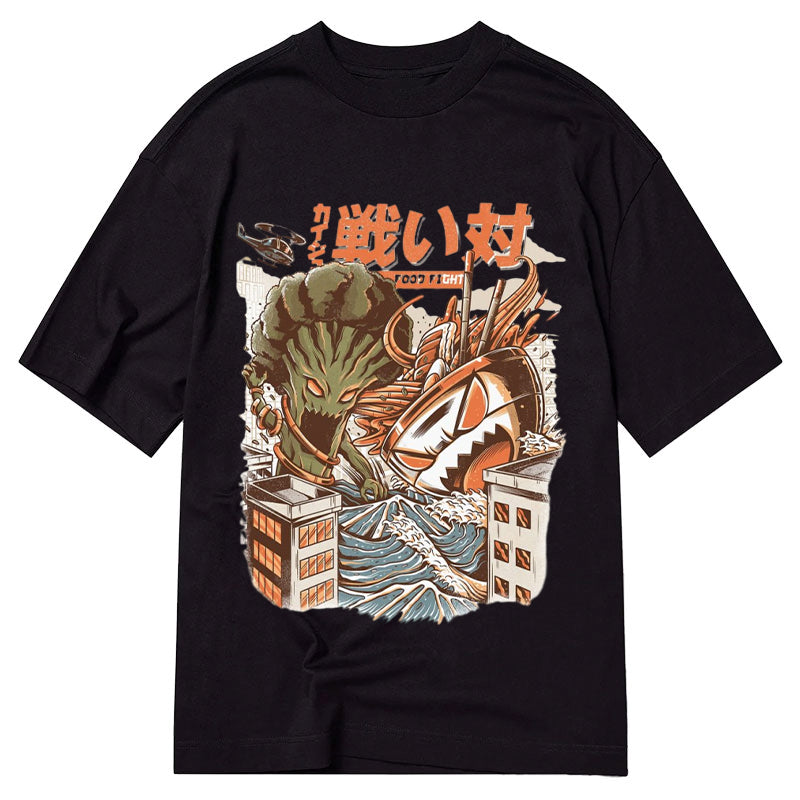 Tokyo-Tiger The Broccozilla vs Ramen Kaiju Classic T-Shirt