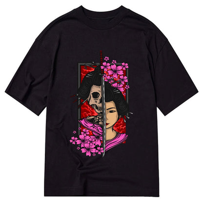 Tokyo-Tiger Geisha Art Skull Face Classic T-Shirt