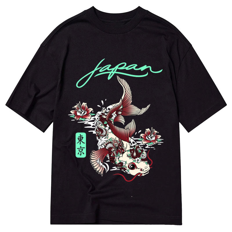 Tokyo-Tiger Japan Koi Skull Classic T-Shirt