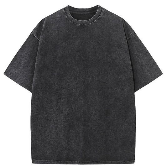 Tokyo-Tiger Unisex Basic Black Washed T-Shirt