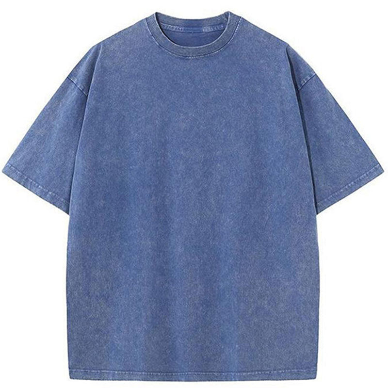 Tokyo-Tiger Unisex Basic Blue Washed T-Shirt