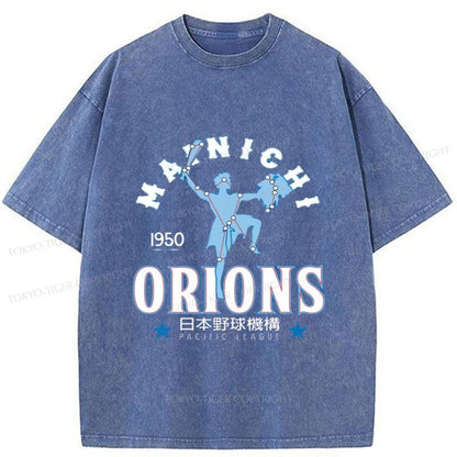 Tokyo-Tiger Baseball Mainichi Orions Washed T-Shirt