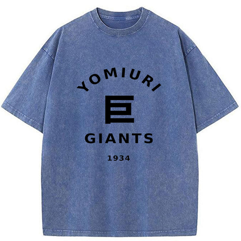 Tokyo-Tiger Tokyo Yomiuri Giants Japanese Washed T-Shirt