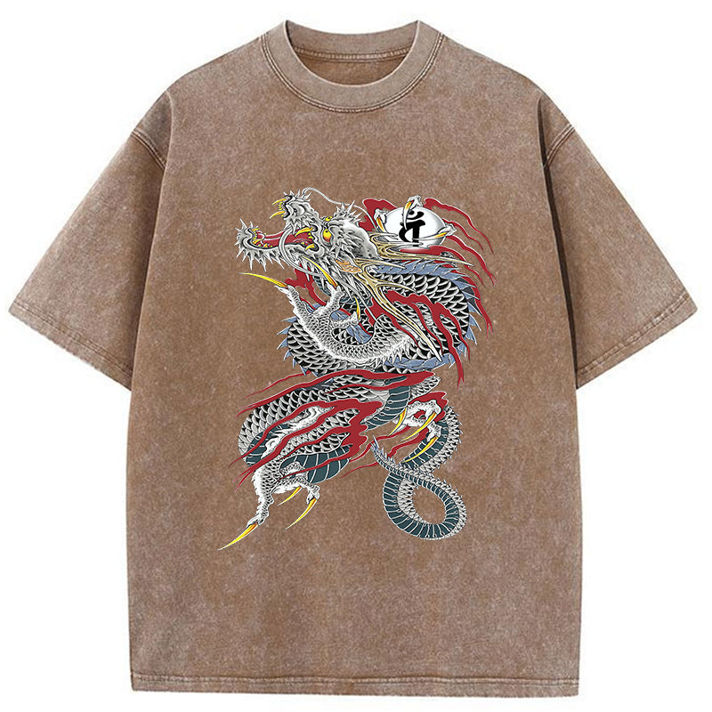 Tokyo-Tiger Dragon of Dojima Washed T-Shirt