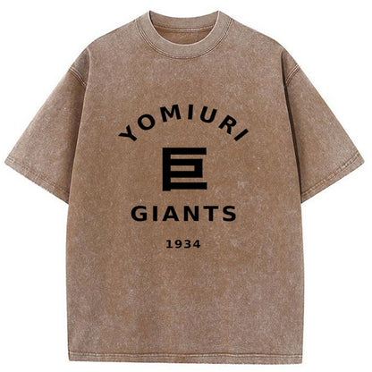 Tokyo-Tiger Tokyo Yomiuri Giants Japanese Washed T-Shirt