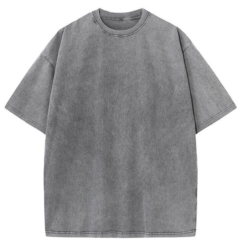 Tokyo-Tiger Unisex Basic Gray Washed T-Shirt