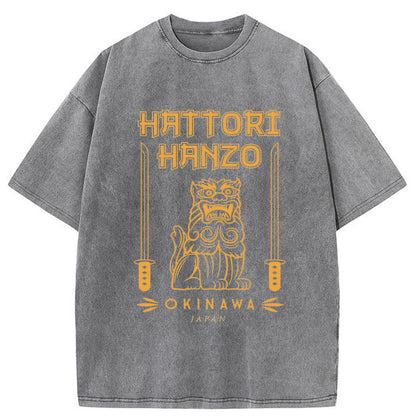 Tokyo-Tiger Japan Hattori Hanzo Washed T-Shirt