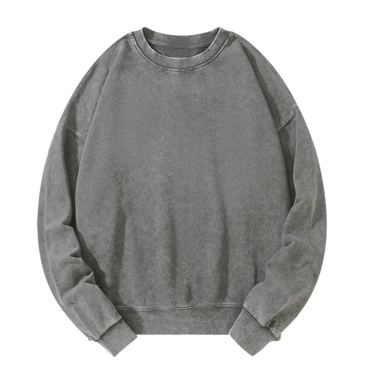 Tokyo-Tiger Unisex Basic Gray Washed Sweatshirt