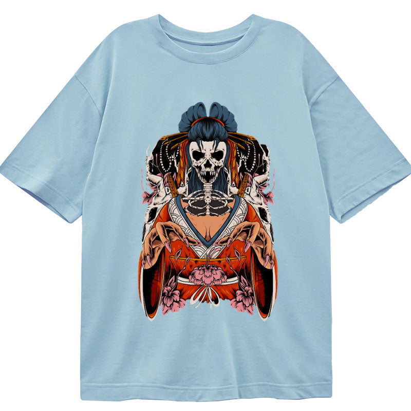 Tokyo-Tiger Japanese Art Skull Geisha Classic T-Shirt