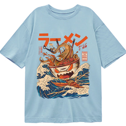 Tokyo-Tiger The Great Wave Ramen Kaiju Classic T-Shirt