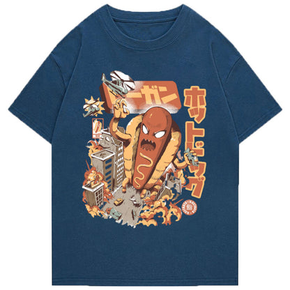Tokyo-Tiger Great Hot Dog Kaiju Japanese Classic T-Shirt