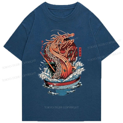 Tokyo-Tiger The Great Ramen Dragon Wave Classic T-Shirt