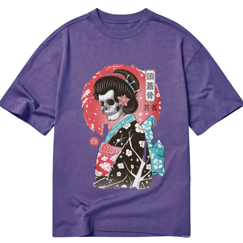 Tokyo-Tiger Geisha Skull Japanese Classic T-Shirt