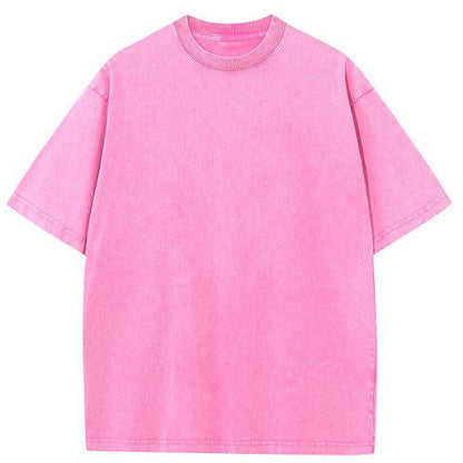 Tokyo-Tiger Unisex Basic Pink Washed T-Shirt