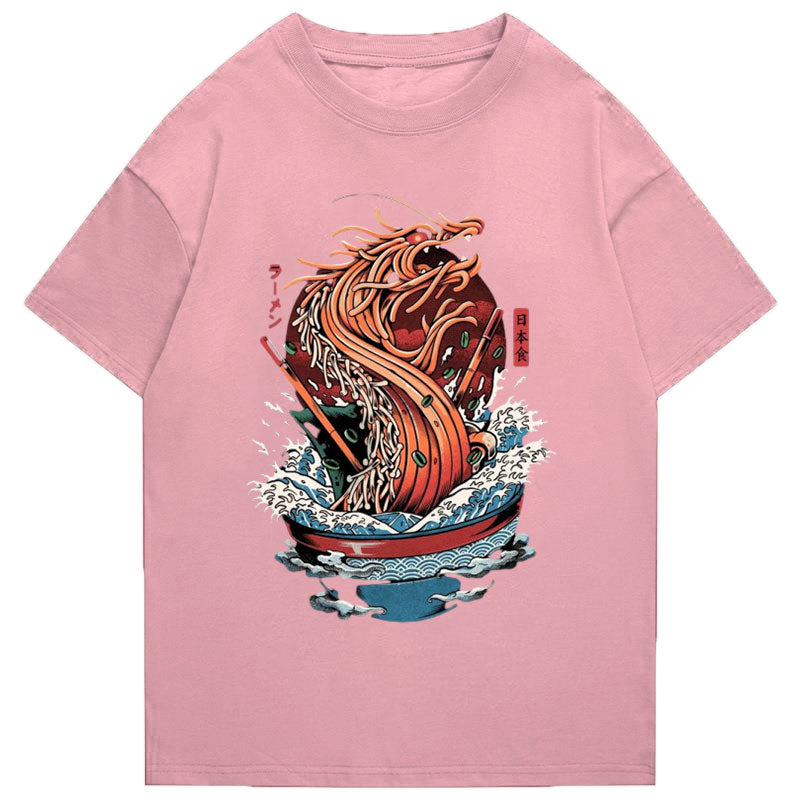 Tokyo-Tiger The Great Ramen Dragon Wave Classic T-Shirt