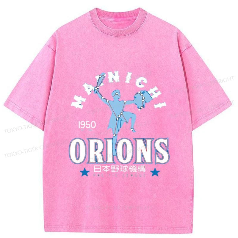 Tokyo-Tiger Baseball Mainichi Orions Washed T-Shirt