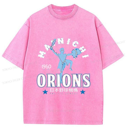 Tokyo-Tiger Baseball Mainichi Orions Washed T-Shirt