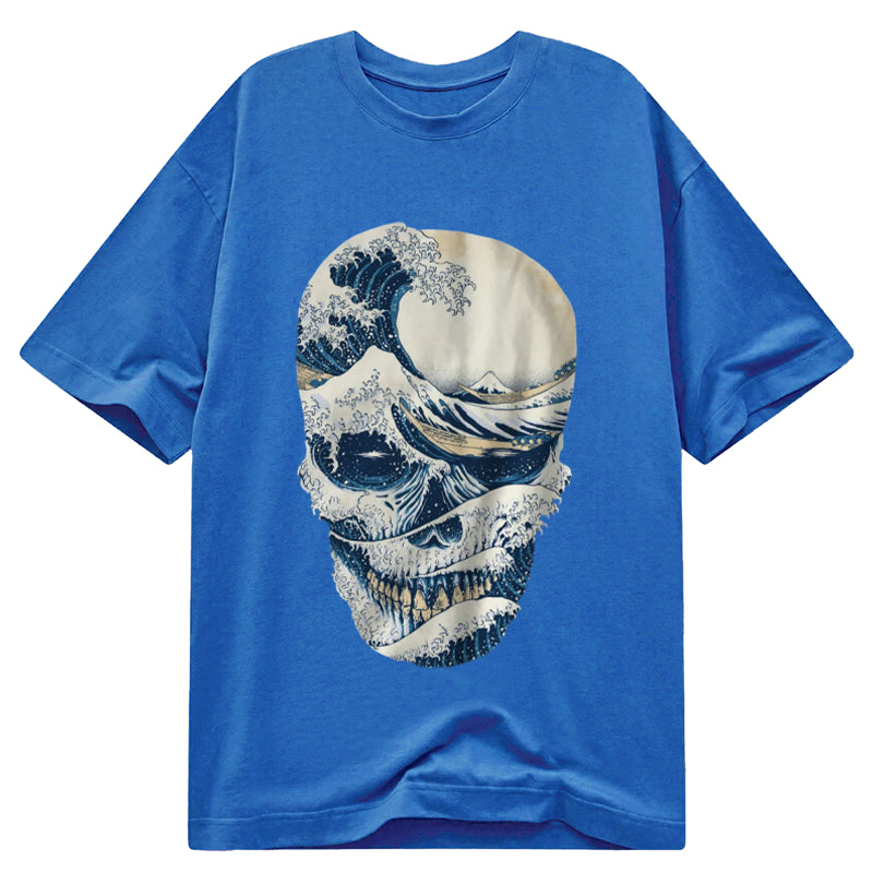 Tokyo-Tiger The Great Wave Off Skull Classic T-Shirt