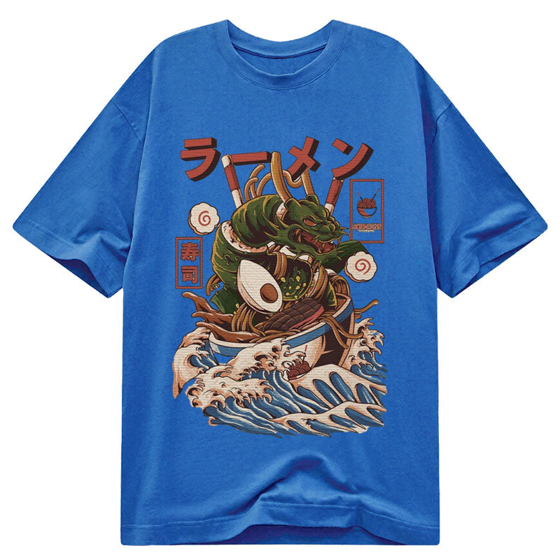 Tokyo-Tiger Sushi Dragon Ramen Bowl Classic T-Shirt