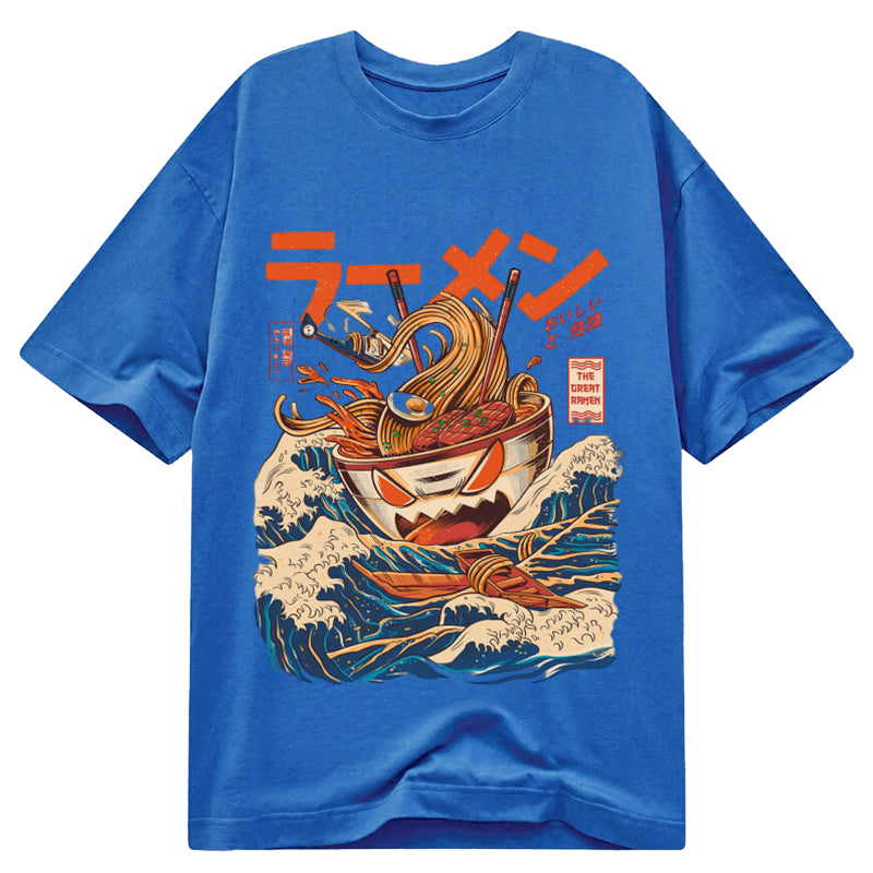 Tokyo-Tiger The Great Wave Ramen Kaiju Classic T-Shirt