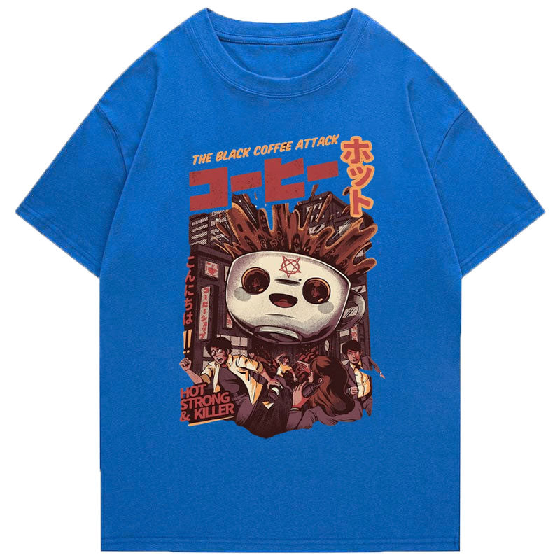 Tokyo-Tiger Black Coffee Kaiju Attack Japanese Classic T-Shirt