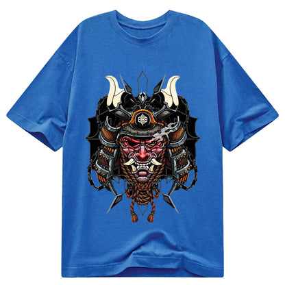Tokyo-Tiger Japanese Samurai Oni Mask Classic T-Shirt