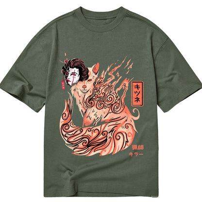Tokyo-Tiger Japanese Fox With Geisha Mask Classic T-Shirt