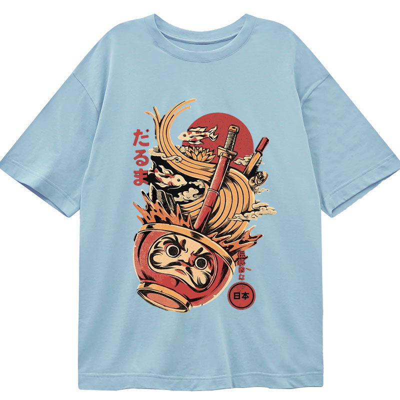 Tokyo-Tiger Daruma Ramen Japanese Art Classic T-Shirt