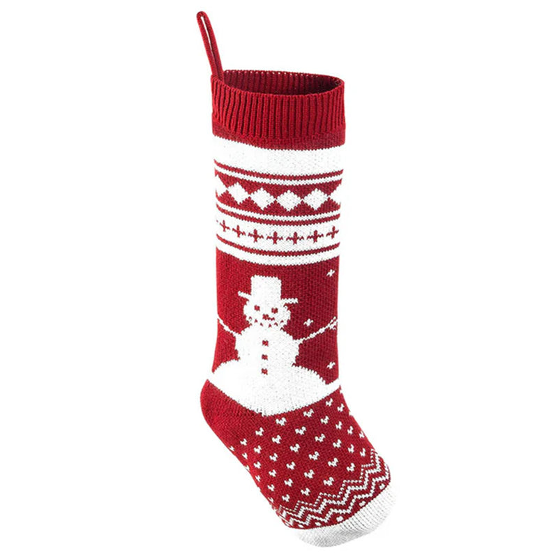 Tokyo-Tiger Long Snowman Red Christmas Stocking