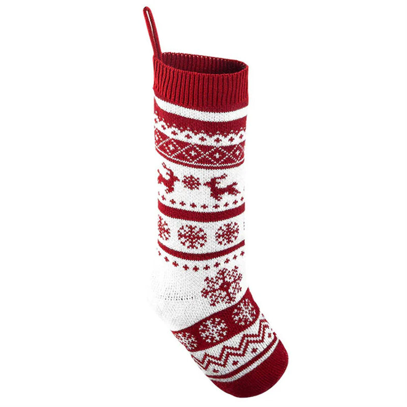 Tokyo-Tiger Long Double Deer Red Christmas Stocking