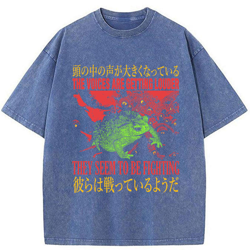 Tokyo-Tiger The Voices Japanese Frog Washed T-Shirt