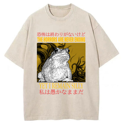 Tokyo-Tiger The Horrors Are Never Ending Washed T-Shirt
