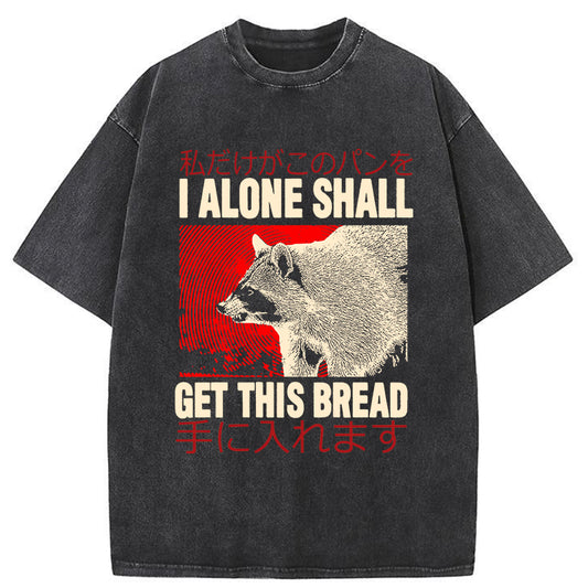Tokyo-Tiger I Alone Shall Raccoon Washed T-Shirt