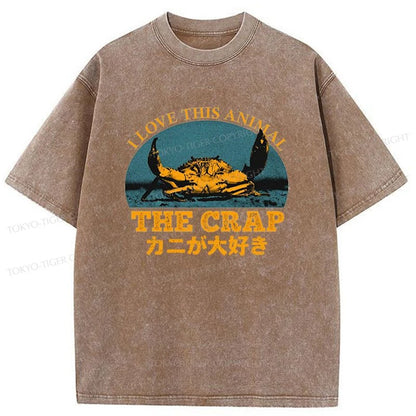 Tokyo-Tiger I love this animal The Crap Washed T-Shirt