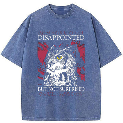 Tokyo-Tiger Disappointed Owl Washed T-Shirt