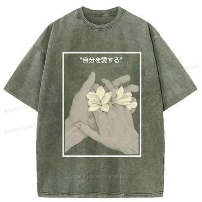 Tokyo-Tiger Self Love Japanese Washed T-Shirt