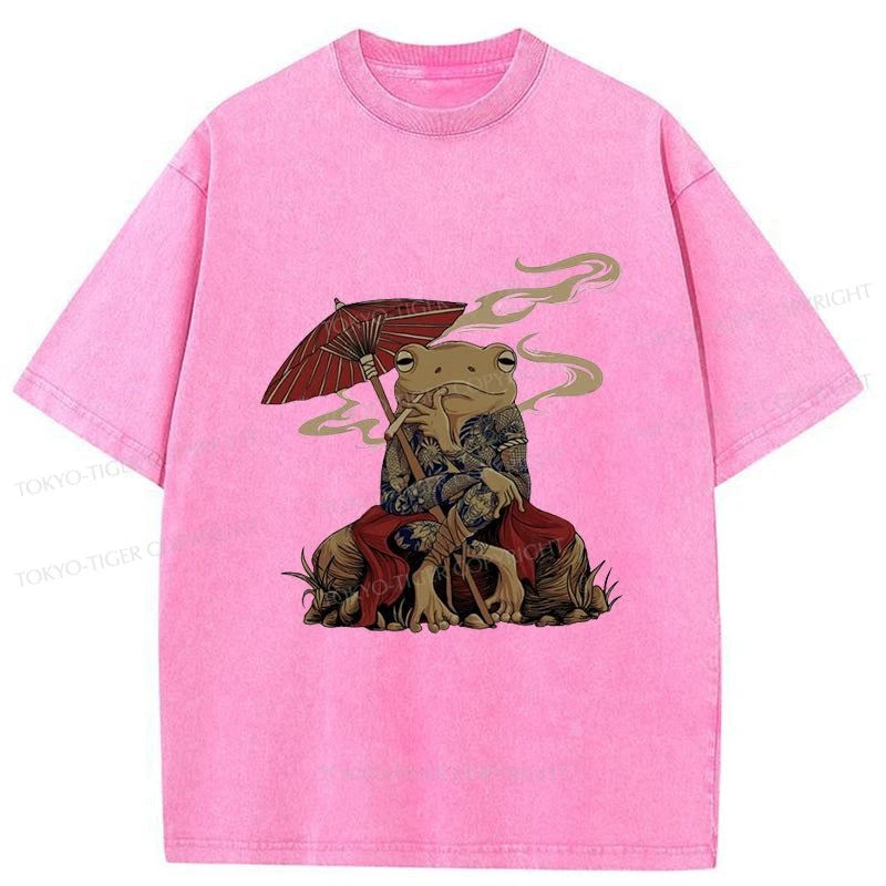 Tokyo-Tiger Japanese Frog Chill Washed T-Shirt