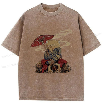 Tokyo-Tiger Japanese Frog Chill Washed T-Shirt