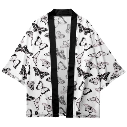 Tokyo-Tiger Black Butterfly Japanese Kimono Cardigan