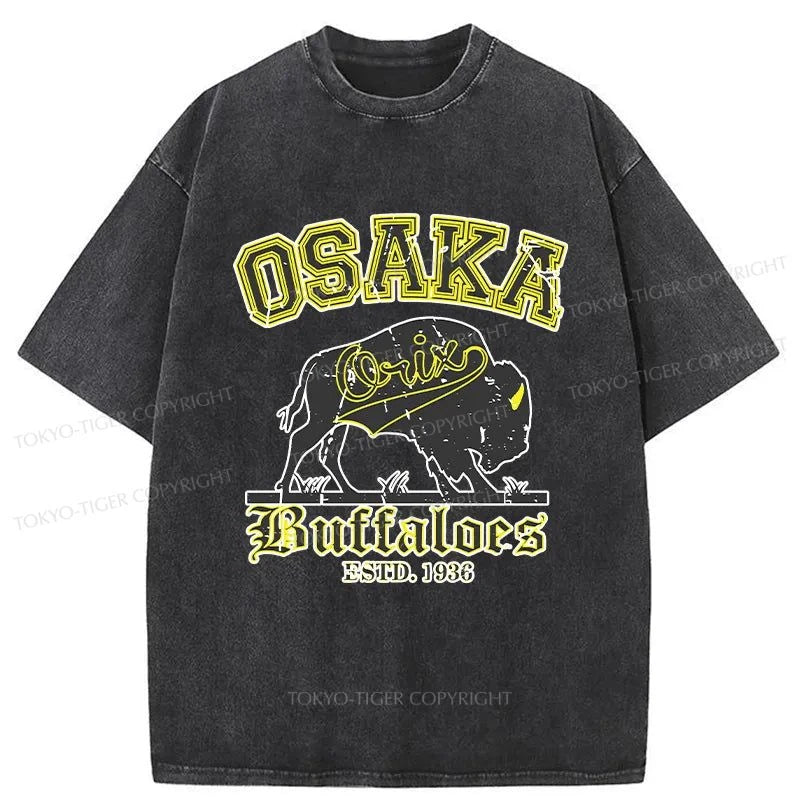 Tokyo-Tiger Orix Buffaloes Japanese Washed T-Shirt