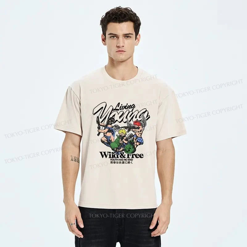 Tokyo-Tiger Robber Cupid Japan Washed T-Shirt